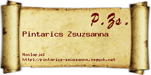 Pintarics Zsuzsanna névjegykártya
